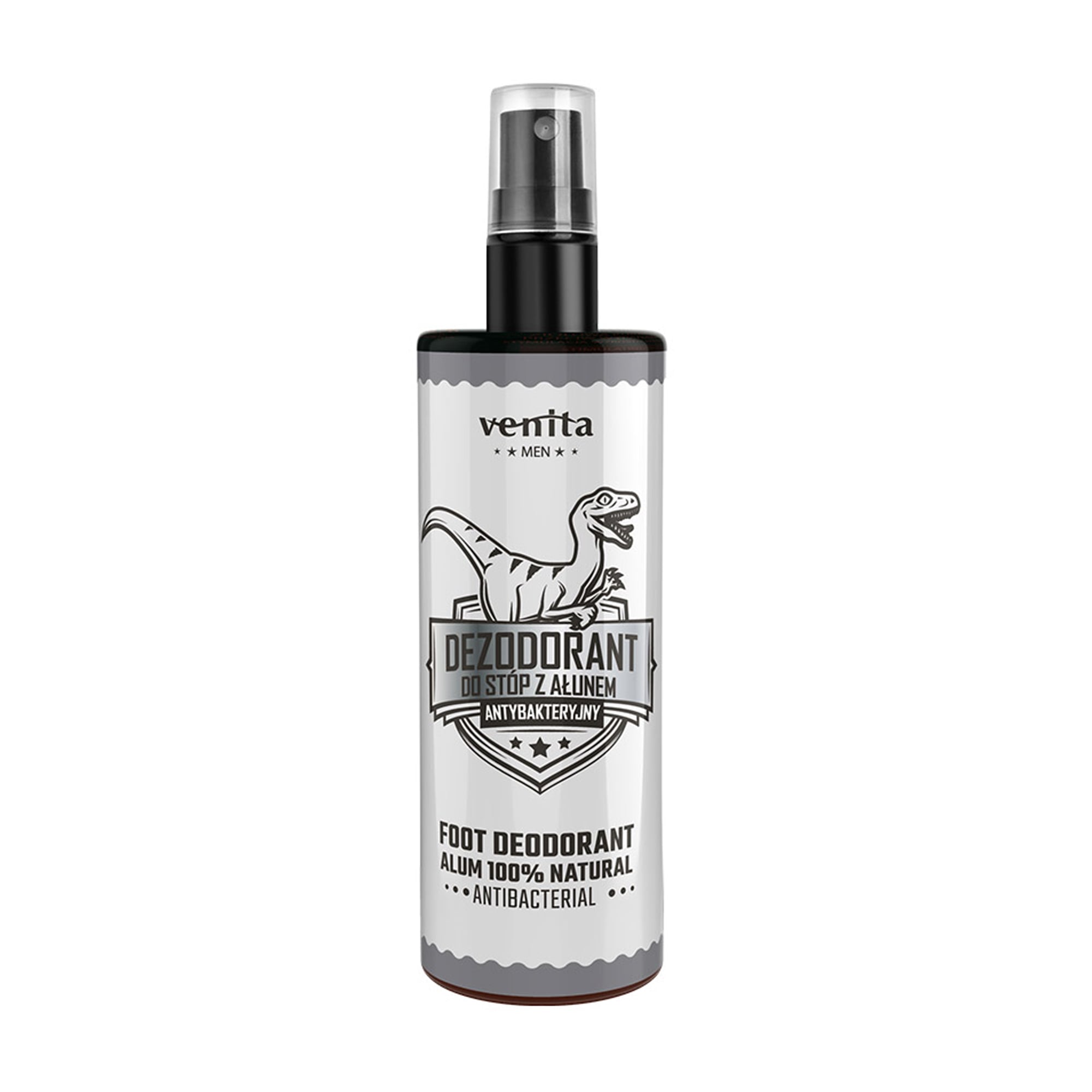 Дезодорант для стоп Venita Men Foot Deodorant Alum 100% Natural Antibacterial, 100 мл